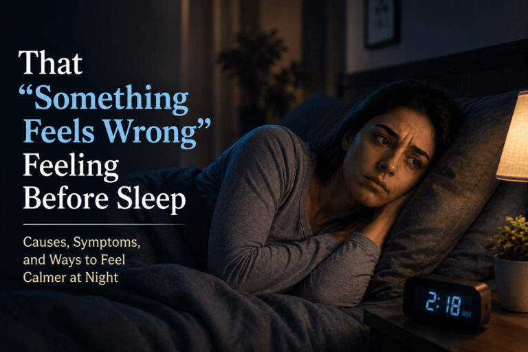 “Something Feels Wrong” Feeling Before Sleep