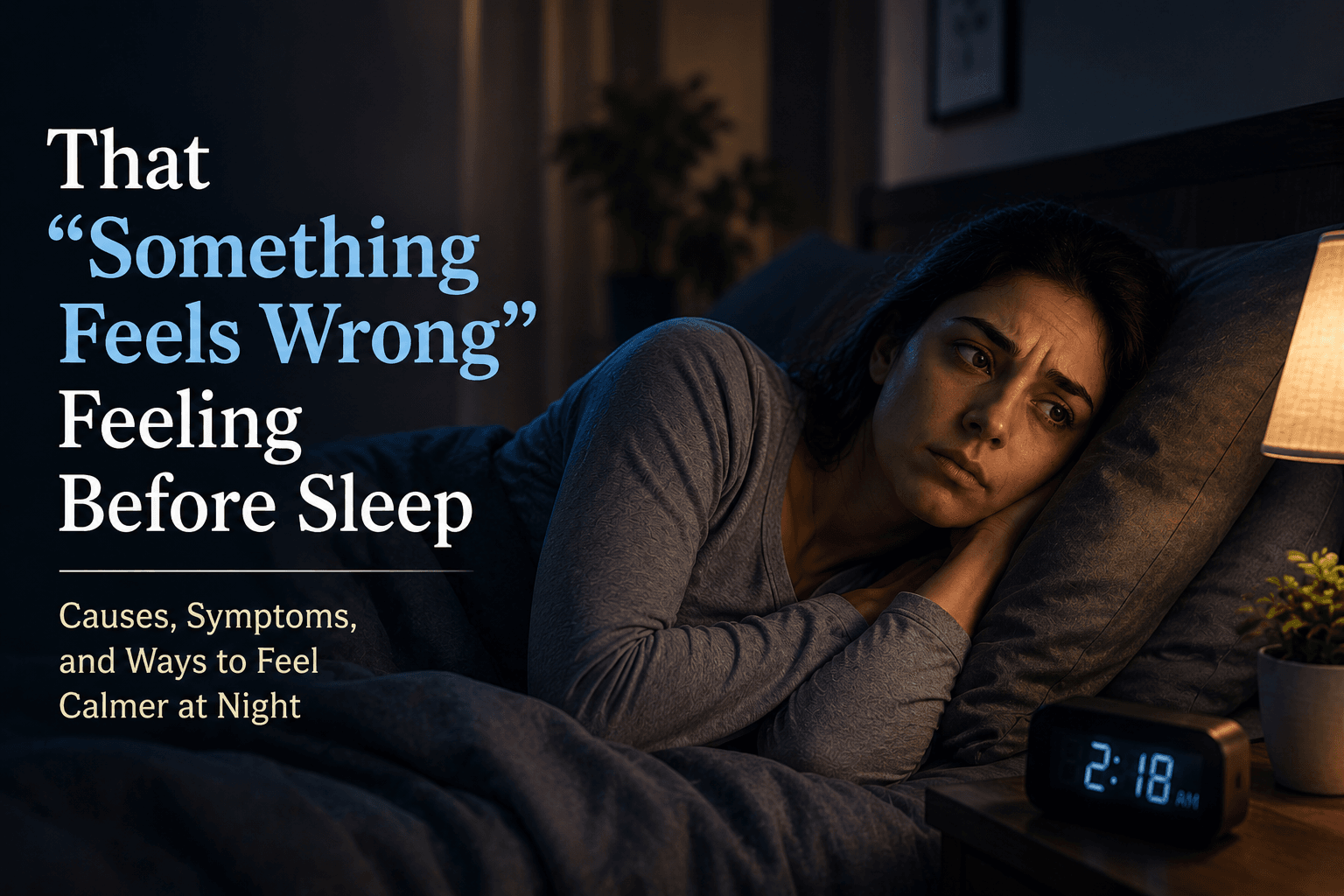 “Something Feels Wrong” Feeling Before Sleep