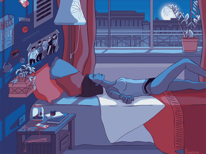 overthinking when trying to sleep